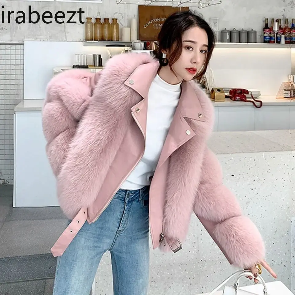 2025 Women's Faux Fox Fur Jacket Short Biker Style Slim Fit Winter Coat Fashionable Warm Outerwear Mainland China Women Tops
2025 Women's Faux Fox Fur Jacket Short Biker Style Slim Fit Winter Coat Fashionable Warm Outerwear Mainland China Women Tops
