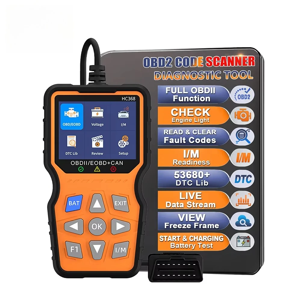 Fault Analyzer OBDII/EOBD Car Scanner HC368 OBD2 Engine Detector Code Reading Automotive Diagnostic Tools
Fault Analyzer OBDII/EOBD Car Scanner HC368 OBD2 Engine Detector Code Reading Automotive Diagnostic Tools