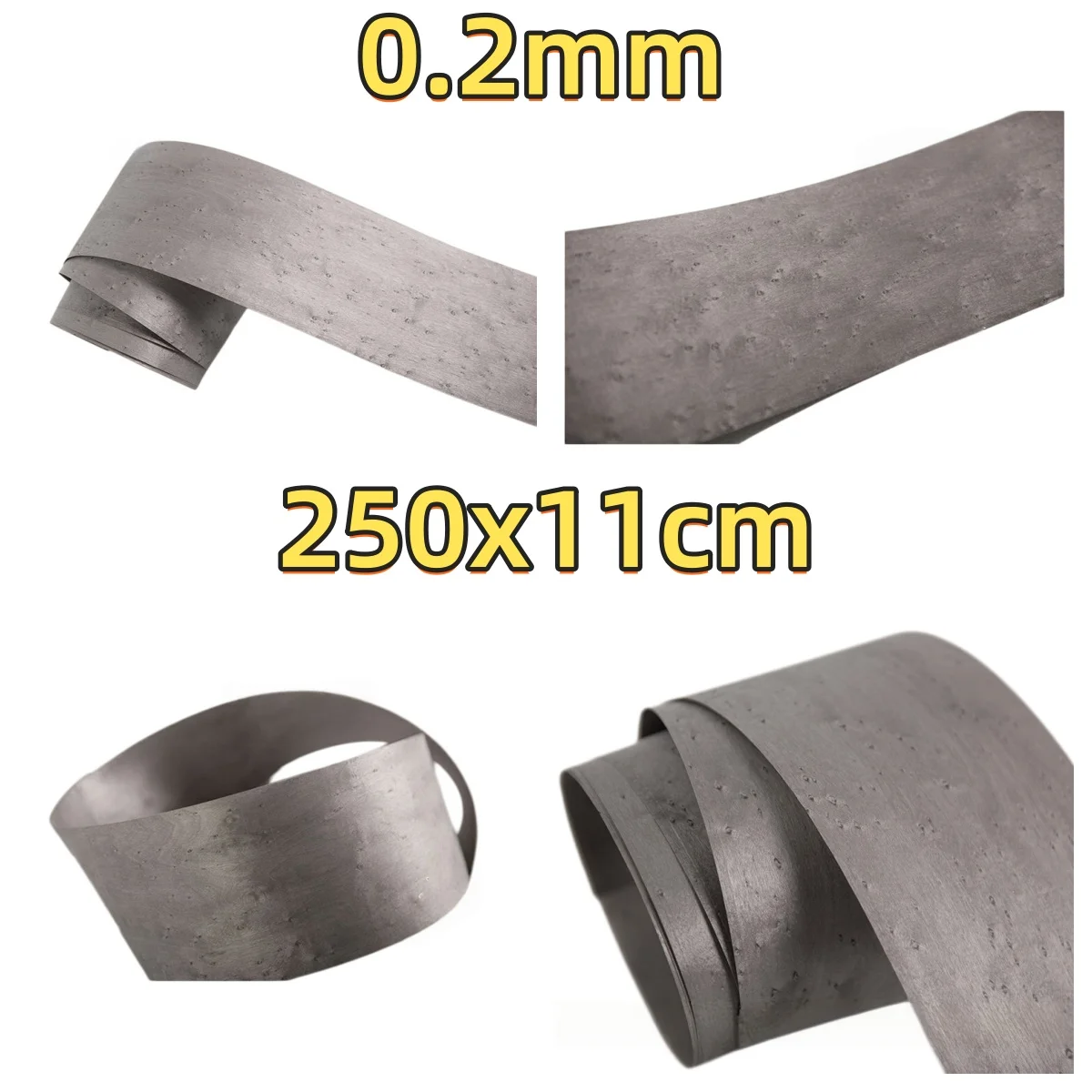 Natural Dark Gray Birdseye Veneer, 0.2mm, 250x11cm, For Decoration, Speaker & Jewelry Box.(Backing Non-woven Fabric)
Natural Dark Gray Birdseye Veneer, 0.2mm, 250x11cm, For Decoration, Speaker & Jewelry Box.(Backing Non-woven Fabric)