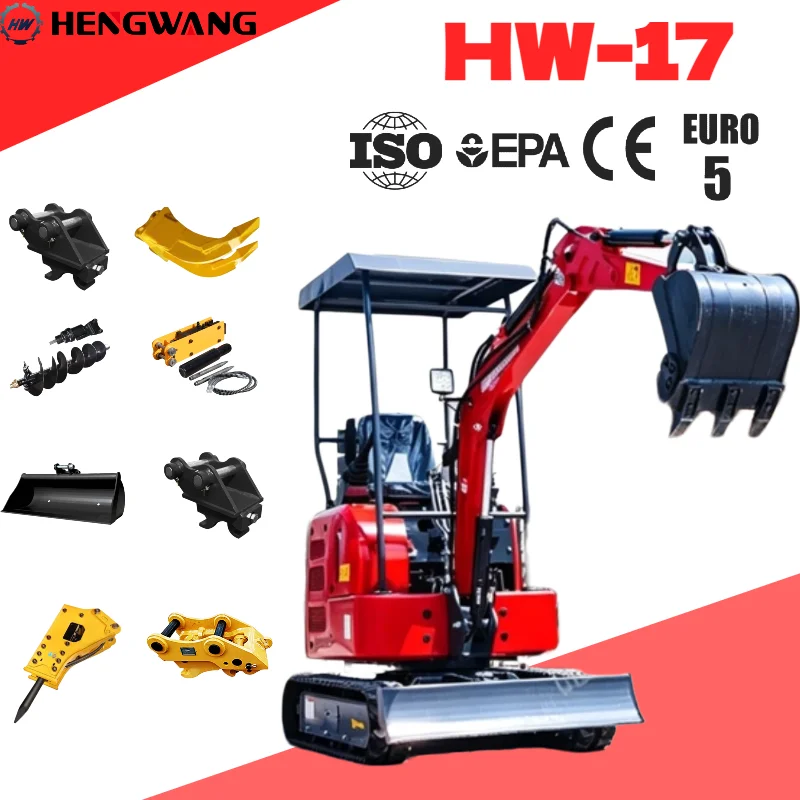 Hot Sale 1.7 Ton Mini Digger with Multi-functional Attachments EPA Certified | Factory Price Mini Excavator Customizable
Hot Sale 1.7 Ton Mini Digger with Multi-functional Attachments EPA Certified | Factory Price Mini Excavator Customizable