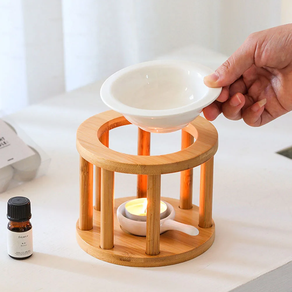Ceramic Holder With Handle Vintage Tealight Wax Warmer Aroma Diffuser Burner For Essential Oil Bamboo Scented Wax
Ceramic Holder With Handle Vintage Tealight Wax Warmer Aroma Diffuser Burner For Essential Oil Bamboo Scented Wax