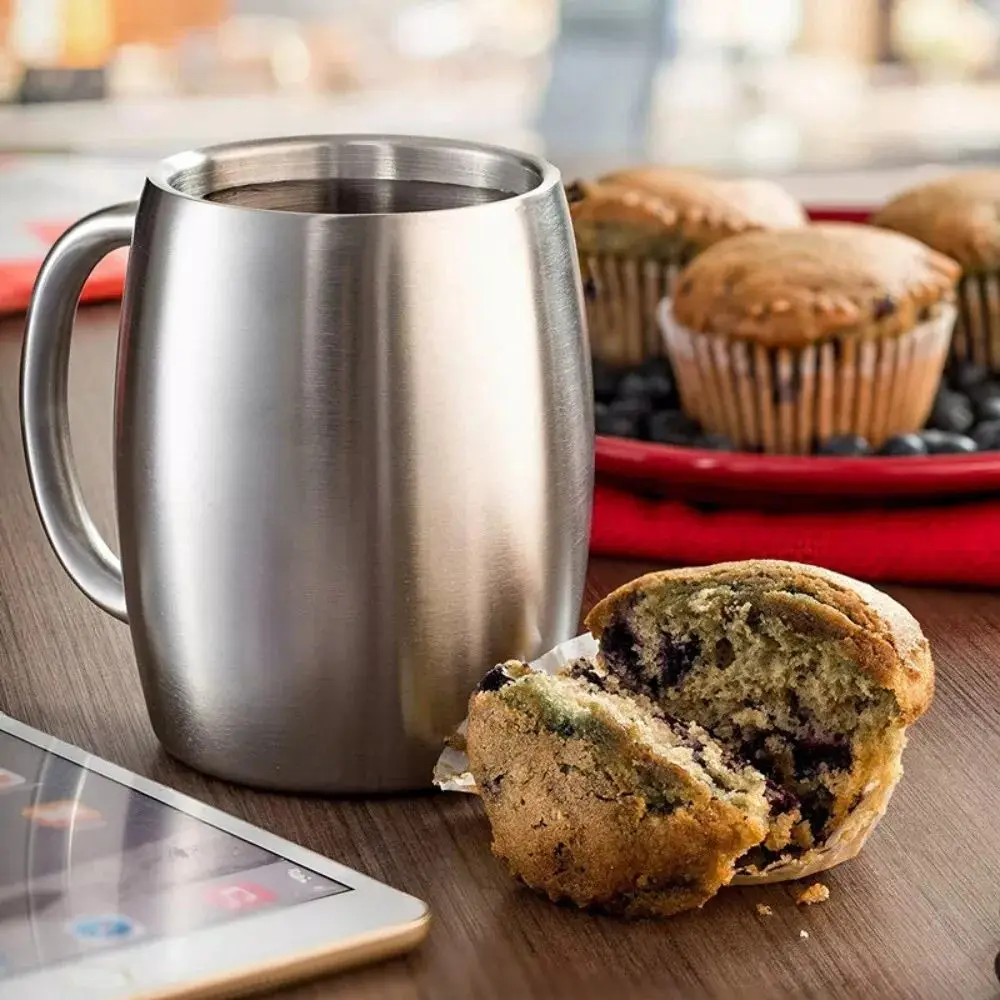 Portable Stainless Steel Beer Mug 420ml Double Wall Insulation Office Water Mug Light Weight Thermal Cup
Portable Stainless Steel Beer Mug 420ml Double Wall Insulation Office Water Mug Light Weight Thermal Cup