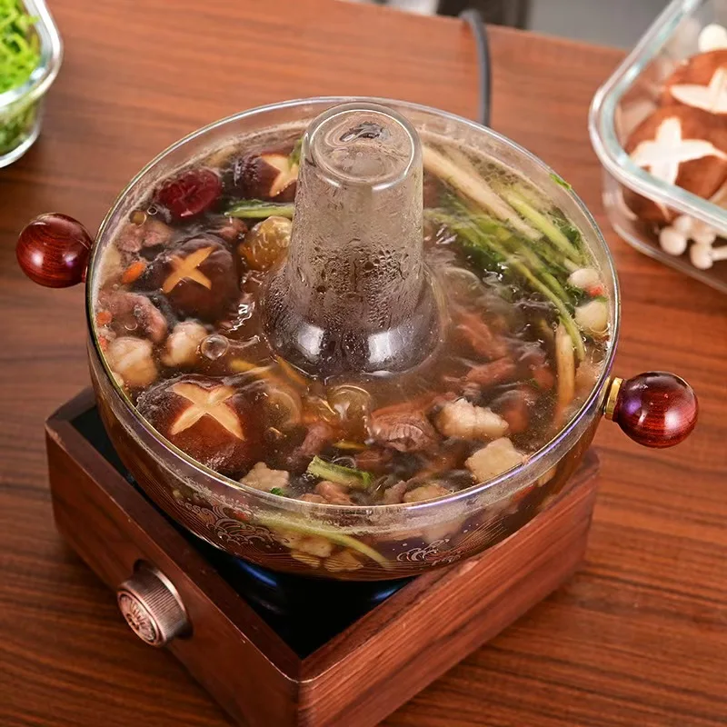 Glass Hot Pot Classic Design Chinese Hotpot for Indoor and Outdoor Picnics Soup Usage with Lid for Home Kitchen Use
Glass Hot Pot Classic Design Chinese Hotpot for Indoor and Outdoor Picnics Soup Usage with Lid for Home Kitchen Use