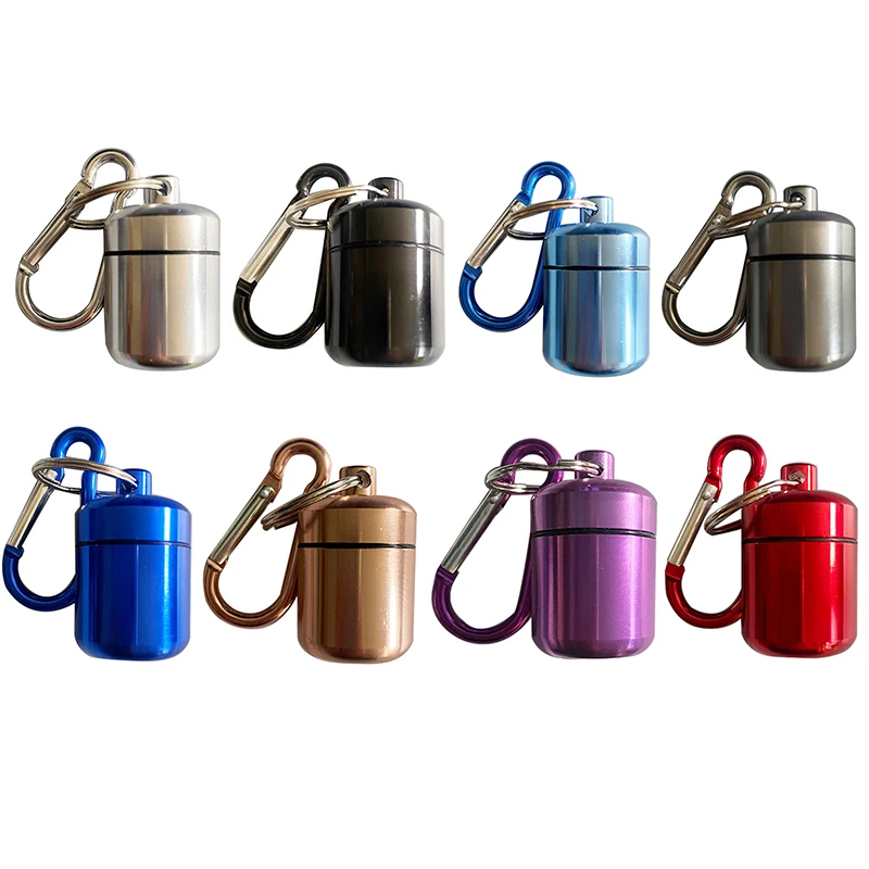 Aluminum Alloy Pill Keychain Holder Small Pill Box Pill Case Waterproof Pill Organizer Stonego Portable Pill Holder Keychain
Aluminum Alloy Pill Keychain Holder Small Pill Box Pill Case Waterproof Pill Organizer Stonego Portable Pill Holder Keychain