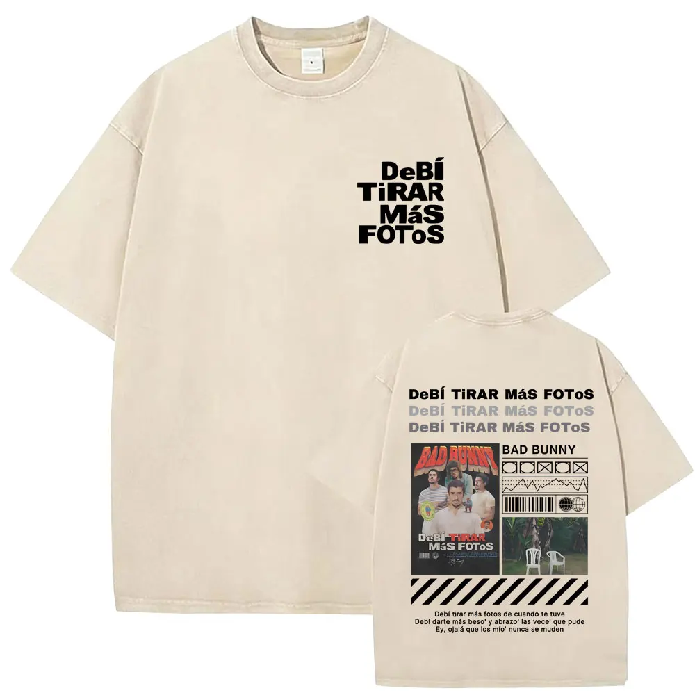 Washed Vintage Rapper Bad Bunny Graphic T-shirt DeBi TiRAR MaS FOToS DTMF 2026 Print T Shirts Men Hip Hop Retro Oversized Tshirt
Washed Vintage Rapper Bad Bunny Graphic T-shirt DeBi TiRAR MaS FOToS DTMF 2026 Print T Shirts Men Hip Hop Retro Oversized Tshirt