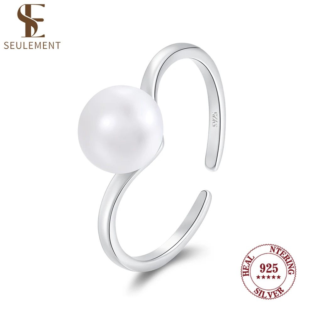 Seulement открытое кольцо из стерлингового серебра 925 пробы с круглым белым жемчугом, минималистичное регулируемое кольцо на палец для женщин, модные ювелирные изделия, подарок
Seulement открытое кольцо из стерлингового серебра 925 пробы с круглым белым жемчугом, минималистичное регулируемое кольцо на палец для женщин, модные ювелирные изделия, подарок