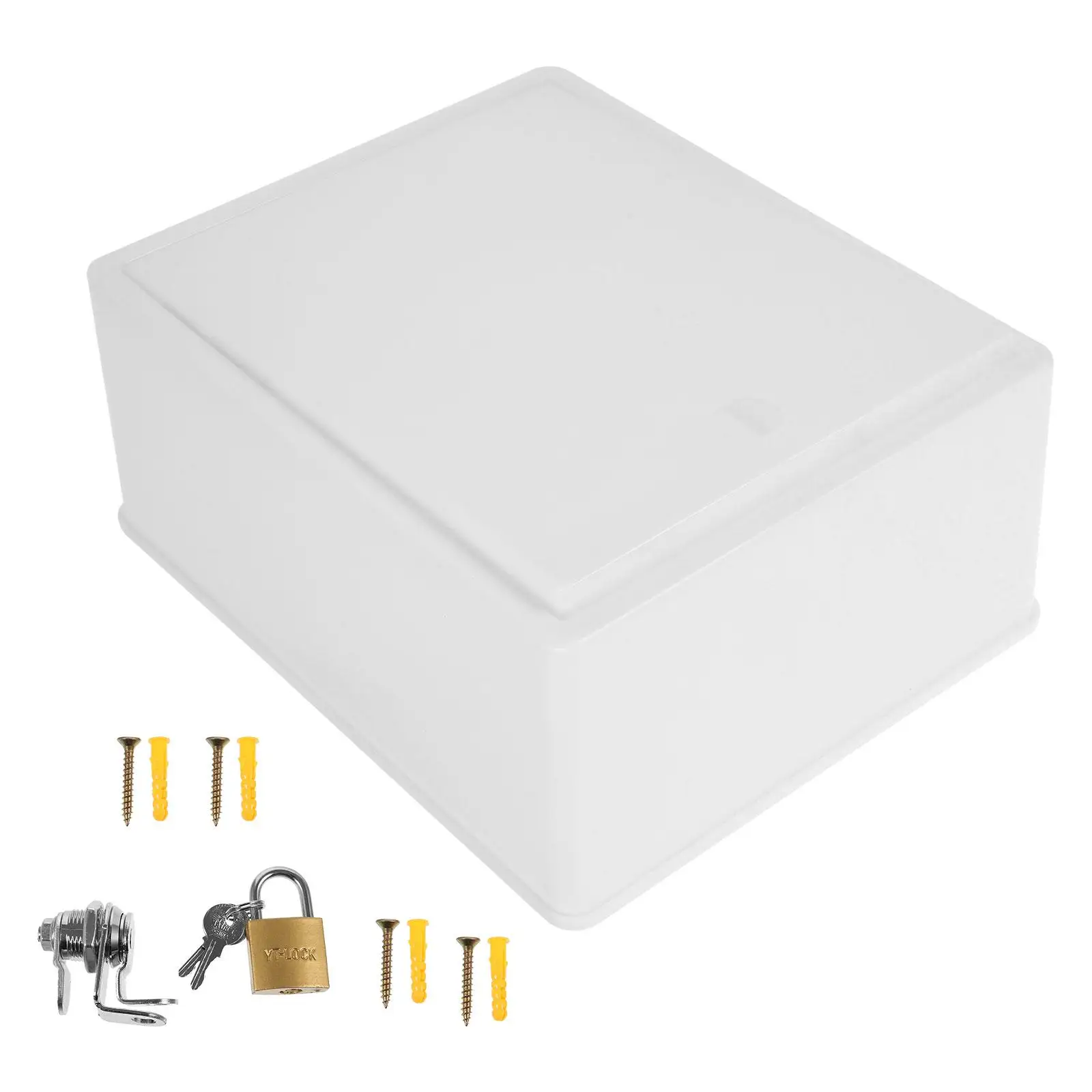 Plastic Milk Small White Size Lockable Wall Mounted Letter Box Durable Storage Container Mailbox For Use
Plastic Milk Small White Size Lockable Wall Mounted Letter Box Durable Storage Container Mailbox For Use