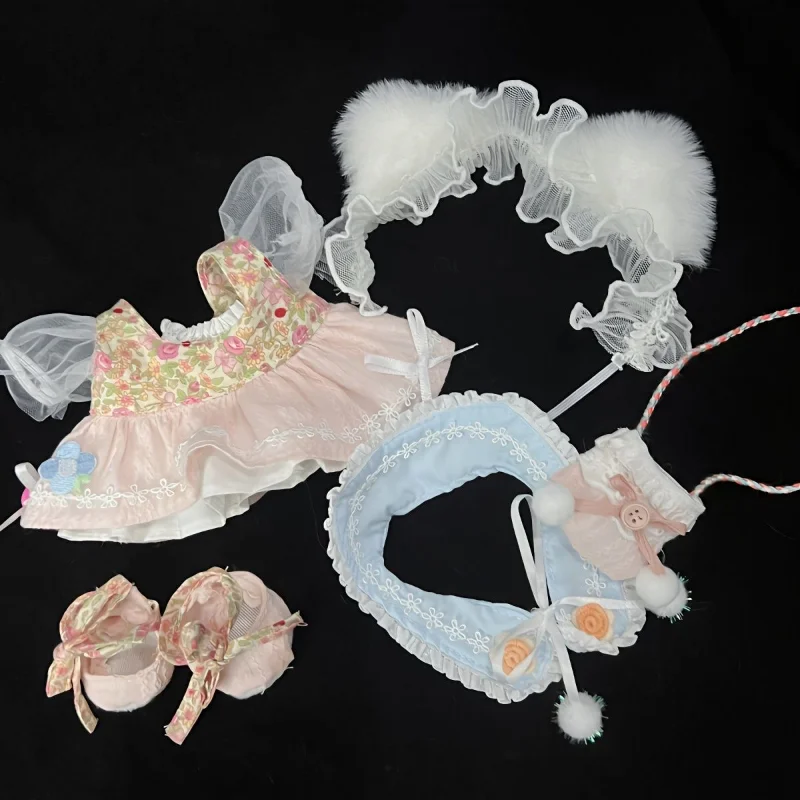 20cm Cotton Doll Lovely Spring Summer Dresses Plush Dolls Shoes Fashion Dresses with Headband Decoration for EXO Idol Dolls
20cm Cotton Doll Lovely Spring Summer Dresses Plush Dolls Shoes Fashion Dresses with Headband Decoration for EXO Idol Dolls
