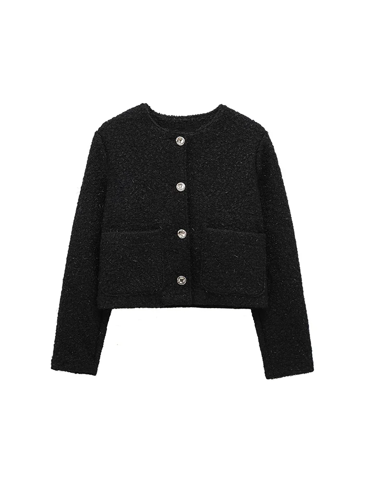 Willshela Women Fashion With Pockets Black Single Breasted Jackets Vintage O-Neck Long Sleeves Female Chic Lady Outfits
Willshela Women Fashion With Pockets Black Single Breasted Jackets Vintage O-Neck Long Sleeves Female Chic Lady Outfits