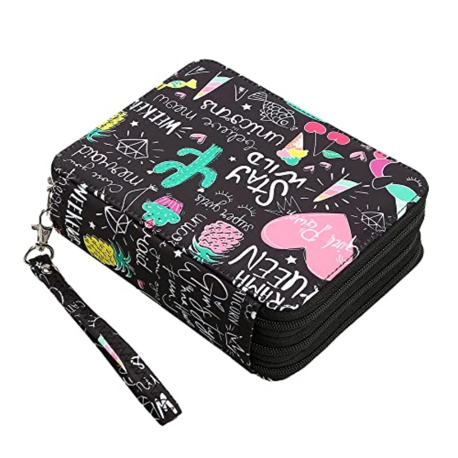 Portable Colored 72 Slots Pencil case Organizer with Printing Pattern for Watercolor Pens or Markers, Pencil Case Organizer for
Portable Colored 72 Slots Pencil case Organizer with Printing Pattern for Watercolor Pens or Markers, Pencil Case Organizer for