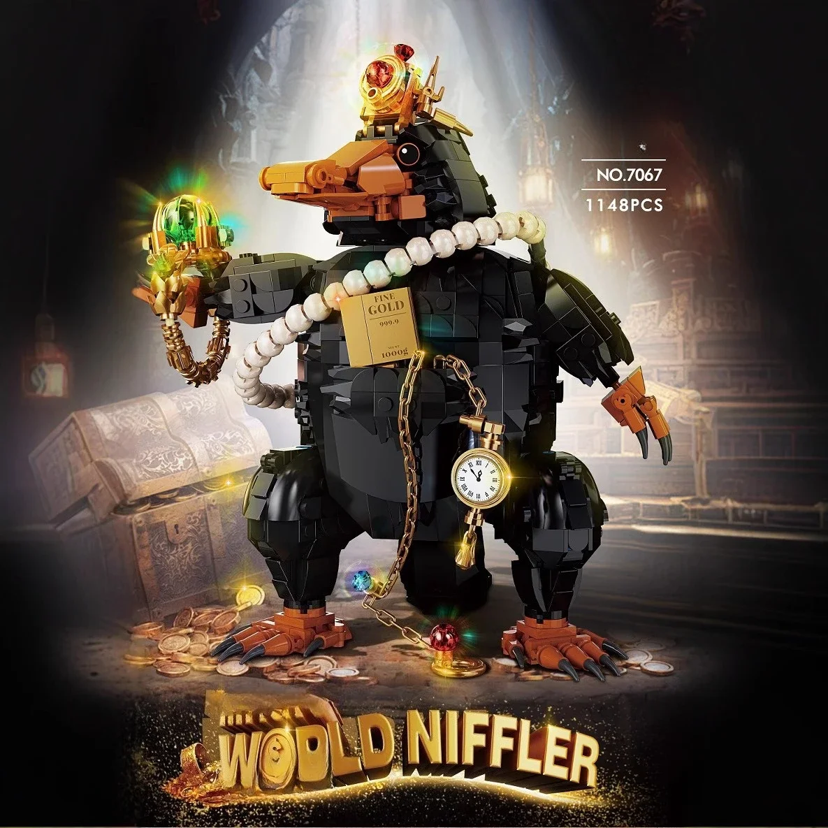 1148PCS Magic niffler Mole 7067 collectible Model Children's educational building block toy Birthday gift
1148PCS Magic niffler Mole 7067 collectible Model Children's educational building block toy Birthday gift