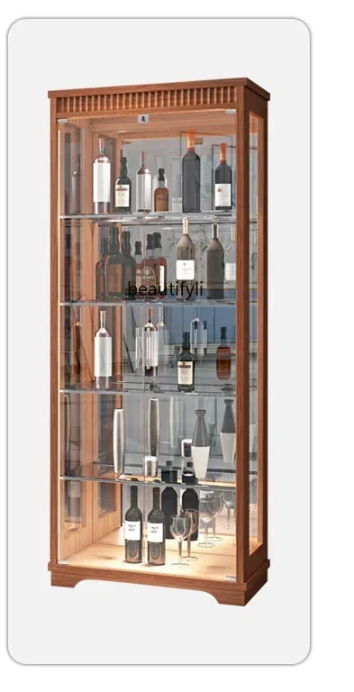Living Room Wine Cabinet Wall Light Luxury High-End Small Chinese Household Glass Small Wine Cabinet 
Living Room Wine Cabinet Wall Light Luxury High-End Small Chinese Household Glass Small Wine Cabinet