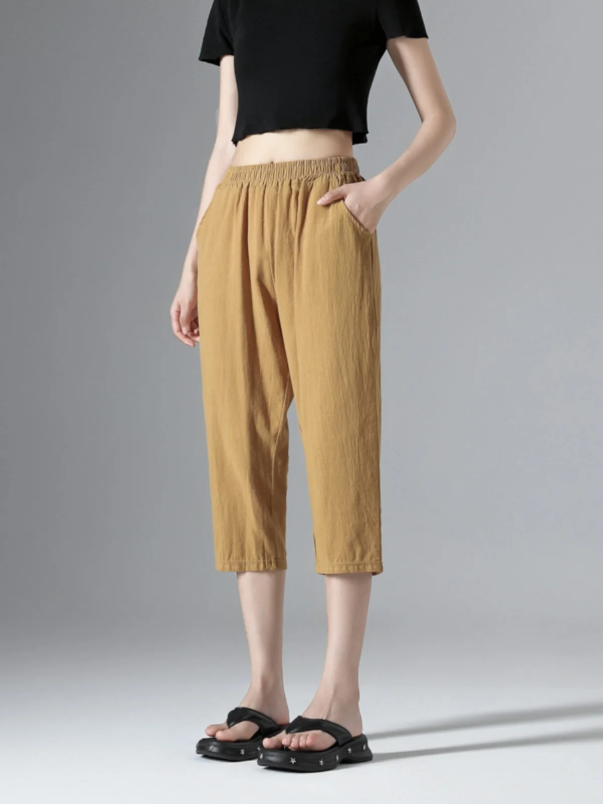 Slim Fit Cotton Linen Seven-Foot Pants Women Summer New Loose Thin Harlan Casual Loose Age-Defying Pants Pure Cotton Slimming
Slim Fit Cotton Linen Seven-Foot Pants Women Summer New Loose Thin Harlan Casual Loose Age-Defying Pants Pure Cotton Slimming