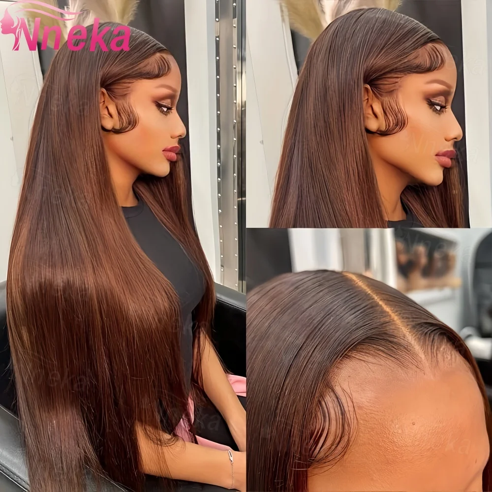 13x6 Шоколадно-коричневый парик фронта шнурка 30 дюймов HD Прозрачный парик фронтальной части шнурка 100% цветные предварительно выщипанные прямые парики из человеческих волос
13x6 Шоколадно-коричневый парик фронта шнурка 30 дюймов HD Прозрачный парик фронтальной части шнурка 100% цветные предварительно выщипанные прямые парики из человеческих волос