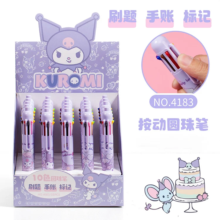 Creative Kawaii Sanrio Kuromi Multicolor Gel Pen 10-Color Student Stationery Cartoon Note-Taking Signature Ballpoint Pen Present
Creative Kawaii Sanrio Kuromi Multicolor Gel Pen 10-Color Student Stationery Cartoon Note-Taking Signature Ballpoint Pen Present