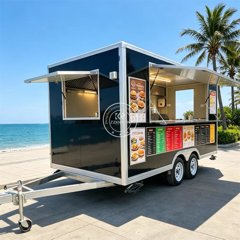 Custom High Quality Catering Food Trailer Outdoor Mobile Kitchen Trailer Commercial Mobile Ice Cream Food Truck
Custom High Quality Catering Food Trailer Outdoor Mobile Kitchen Trailer Commercial Mobile Ice Cream Food Truck