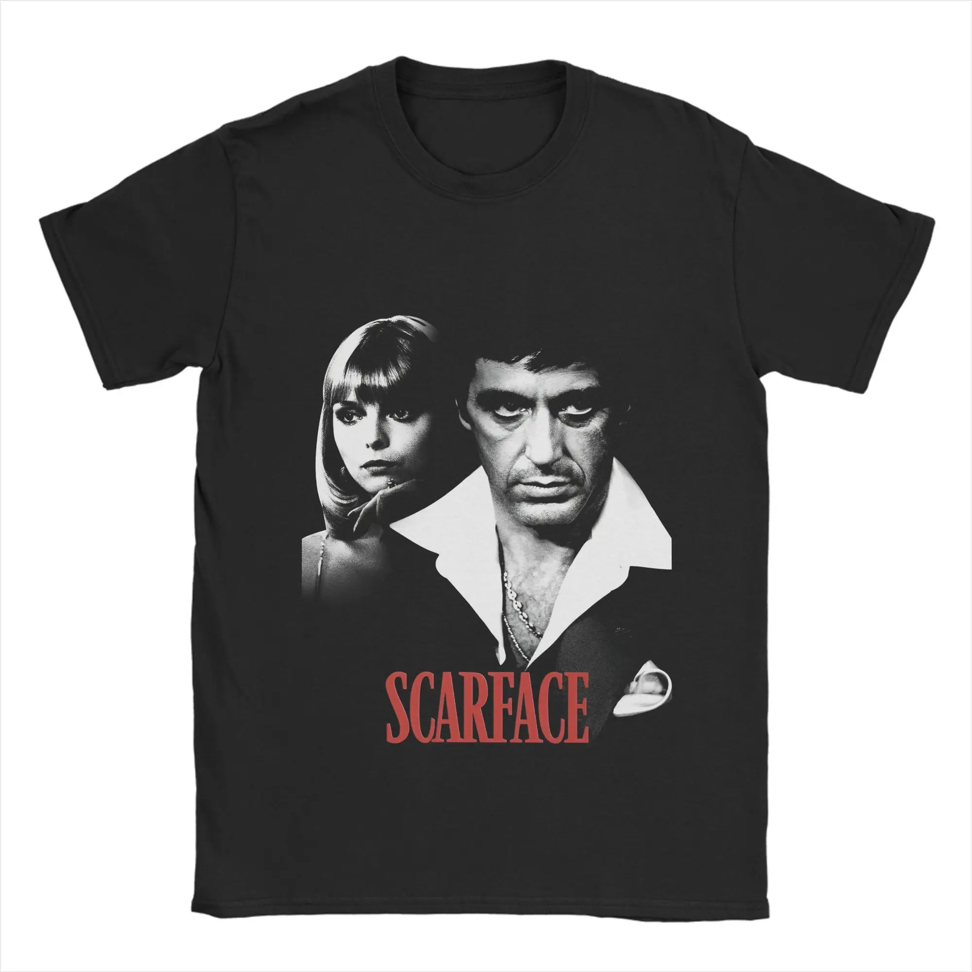 90s Classic Movie Scarface T-Shirts for Men Amazing 100% Cotton Tee Shirt Round Collar Short Sleeve T Shirts Party Clothing
90s Classic Movie Scarface T-Shirts for Men Amazing 100% Cotton Tee Shirt Round Collar Short Sleeve T Shirts Party Clothing
