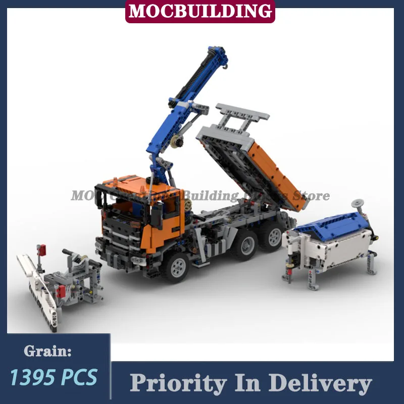 MOC City XT Snowflow Vehicle Model Building Block Assembly Salt Spreader Technology Truck Crane Collection Toys Gifts
MOC City XT Snowflow Vehicle Model Building Block Assembly Salt Spreader Technology Truck Crane Collection Toys Gifts