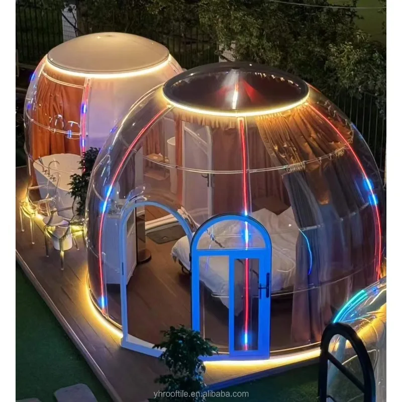 Detachable PC Bubble Room Hotel Crystal Dome House Starry Room Sky Tent Outdoor Tent Mobile Transparent Double Tent
Detachable PC Bubble Room Hotel Crystal Dome House Starry Room Sky Tent Outdoor Tent Mobile Transparent Double Tent