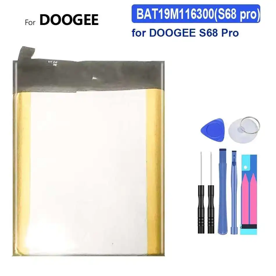 6300 мАч для Doogee S68 Pro S68pro BAT19M116300 аккумулятор мобильного телефона быстрая зарядка долговечная производительность
6300 мАч для Doogee S68 Pro S68pro BAT19M116300 аккумулятор мобильного телефона быстрая зарядка долговечная производительность