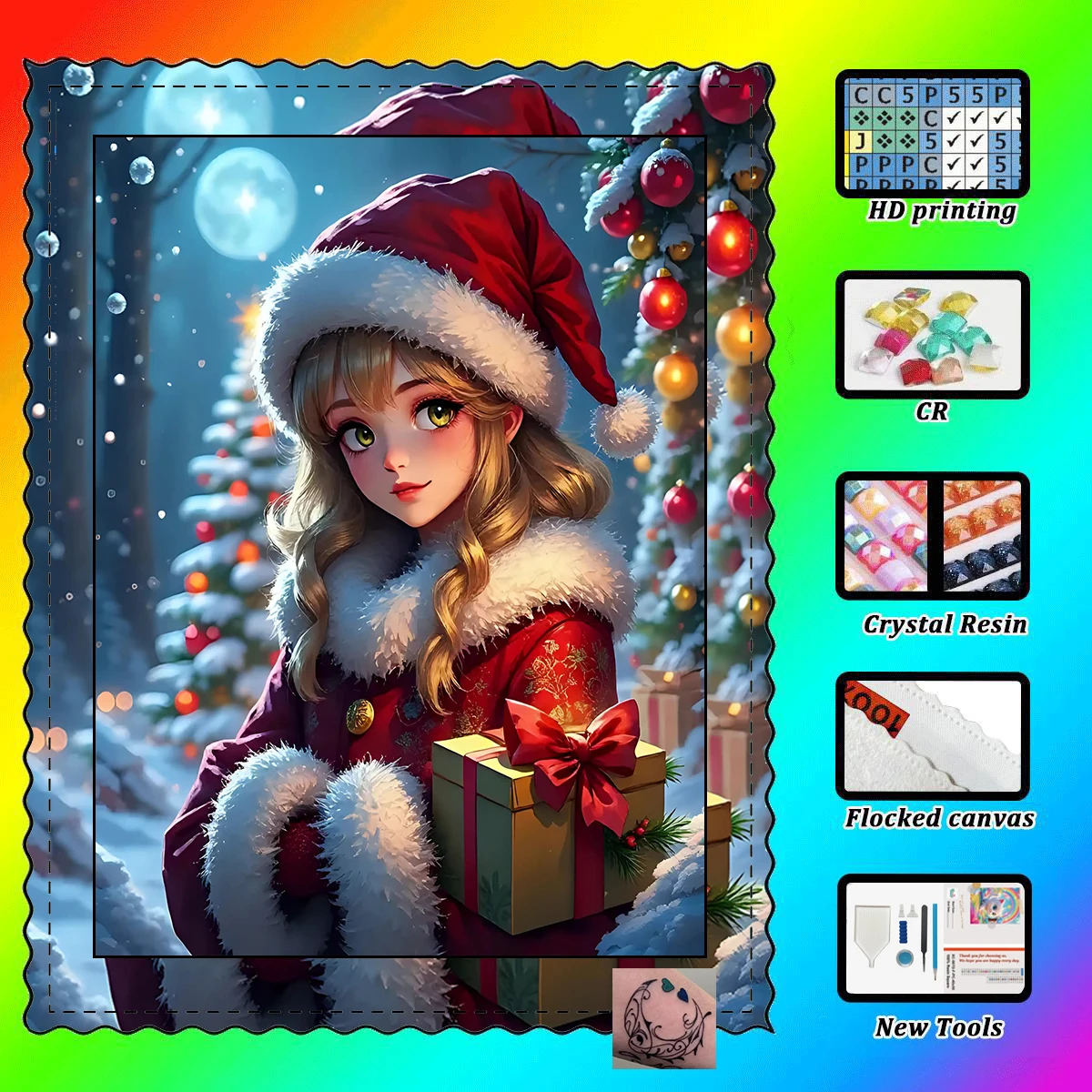 【Maff Padial DIAMOND ART】Рождественская маленькая девочка, смола, бриллиант AB, кристалл, бриллиант, сказочная пыль, алмазная живопись, стразы
【Maff Padial DIAMOND ART】Рождественская маленькая девочка, смола, бриллиант AB, кристалл, бриллиант, сказочная пыль, алмазная живопись, стразы