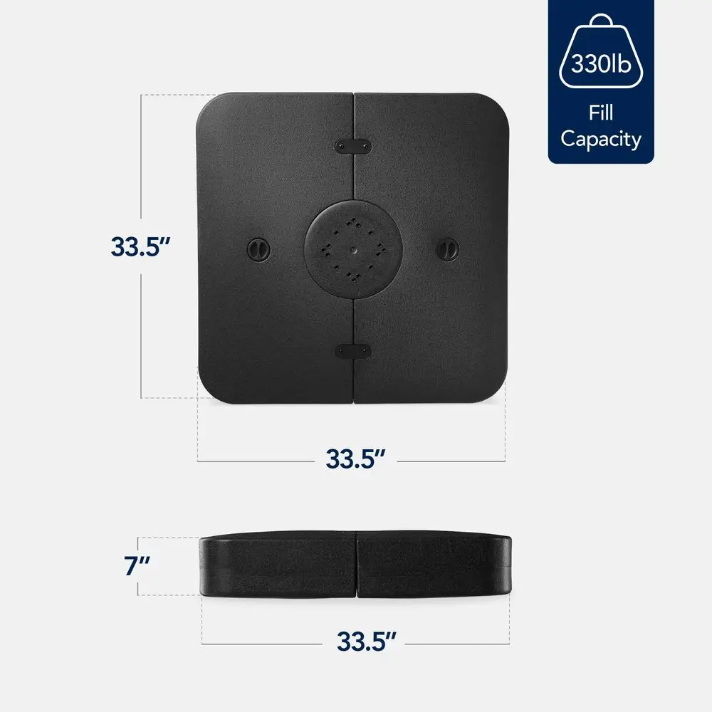 Choice Products 330lb Cantilever Offset Patio Umbrella Base, HeavyDuty Outdoor Stand, Sand Water Fillable Weights Set w EasyFil
Choice Products 330lb Cantilever Offset Patio Umbrella Base, HeavyDuty Outdoor Stand, Sand Water Fillable Weights Set w EasyFil