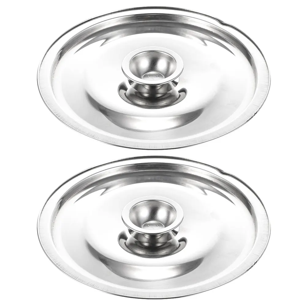 2 Pcs Frying Pan Cover Cylinder Head Lid Stainless Steel Universal Pot Lids for Cooking
2 Pcs Frying Pan Cover Cylinder Head Lid Stainless Steel Universal Pot Lids for Cooking