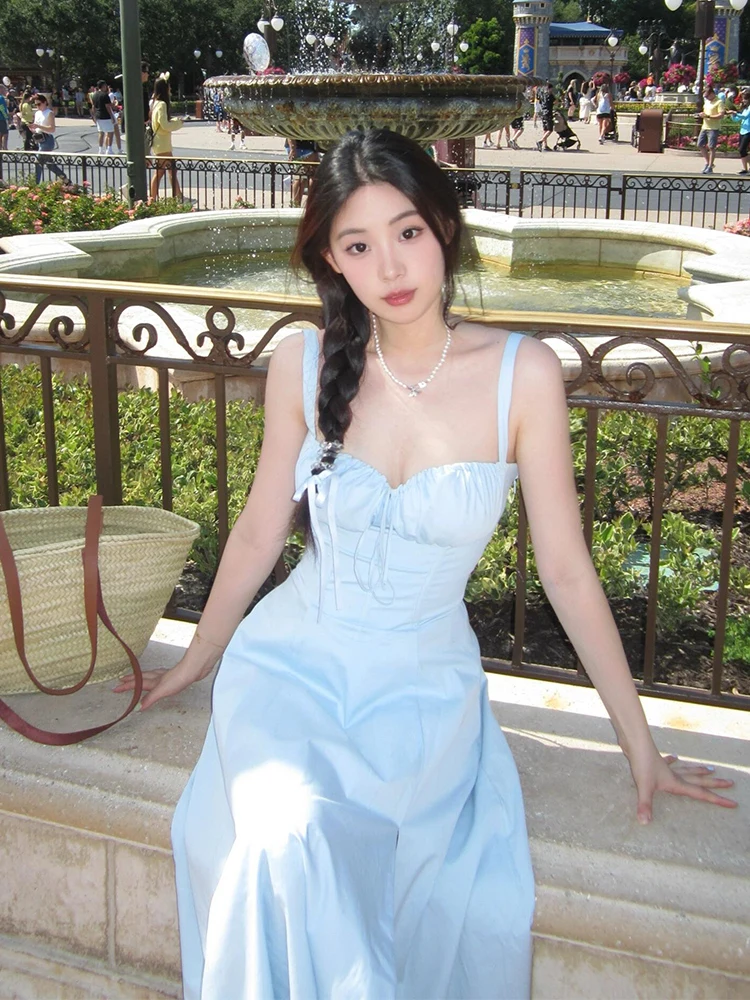 Sweet Fre Blue Strapl Dr Women's Summer Slimming Holiday Long Dr A-Line Silhouette Casual Commute Sle plus Size
Sweet Fre Blue Strapl Dr Women's Summer Slimming Holiday Long Dr A-Line Silhouette Casual Commute Sle plus Size