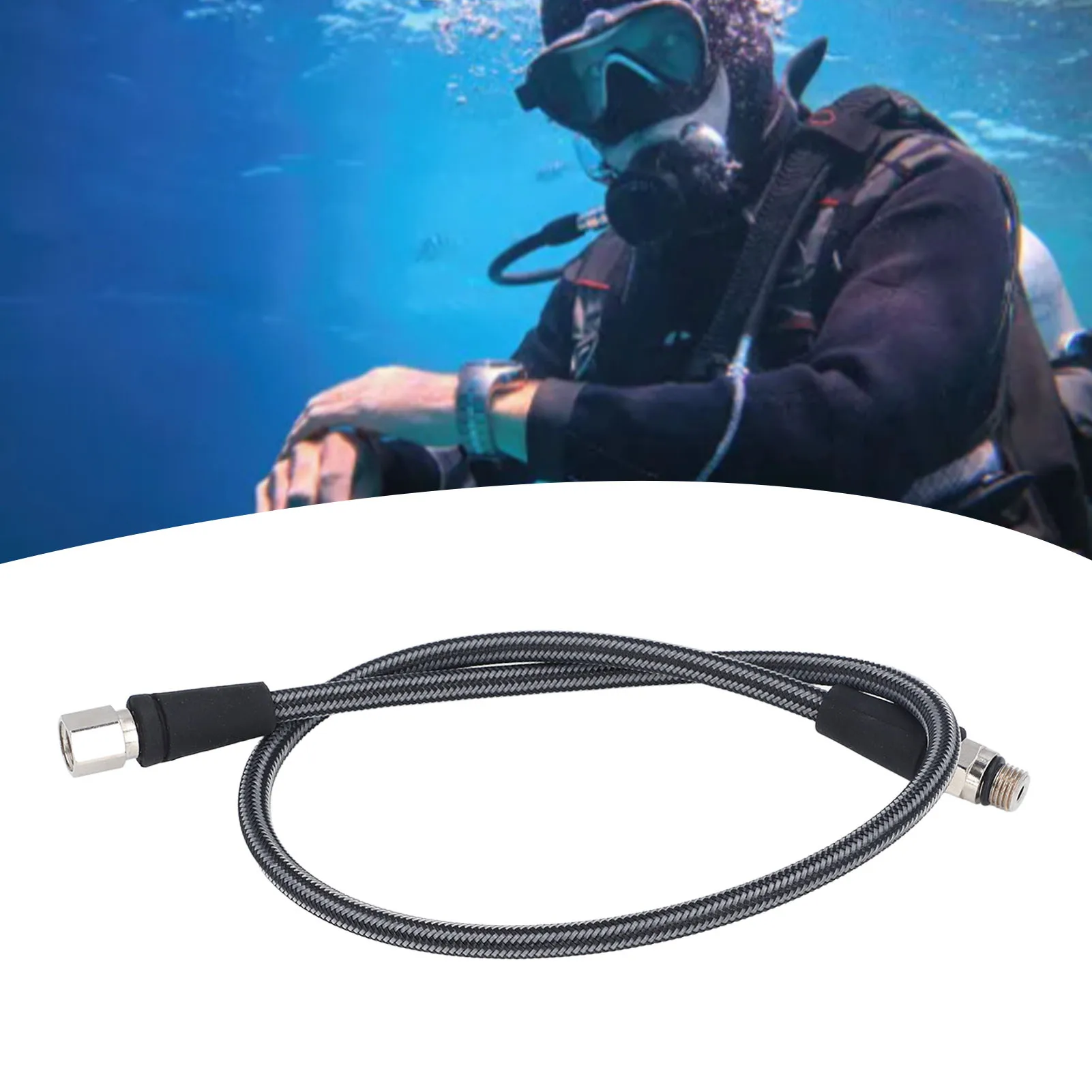 Diving Regulator Tube Diving High Pressure Hose Professional 360 Degree Rotation Lasting Standard for Scuba Diving
Diving Regulator Tube Diving High Pressure Hose Professional 360 Degree Rotation Lasting Standard for Scuba Diving