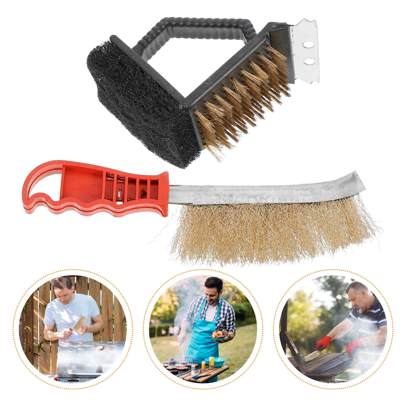 2pcs BBQ Cleaning Tools Multifunctional Brush Red Handle Scraper Grill Brushes Durable Non Toxic Home Use Barbecue Kit Easy
2pcs BBQ Cleaning Tools Multifunctional Brush Red Handle Scraper Grill Brushes Durable Non Toxic Home Use Barbecue Kit Easy