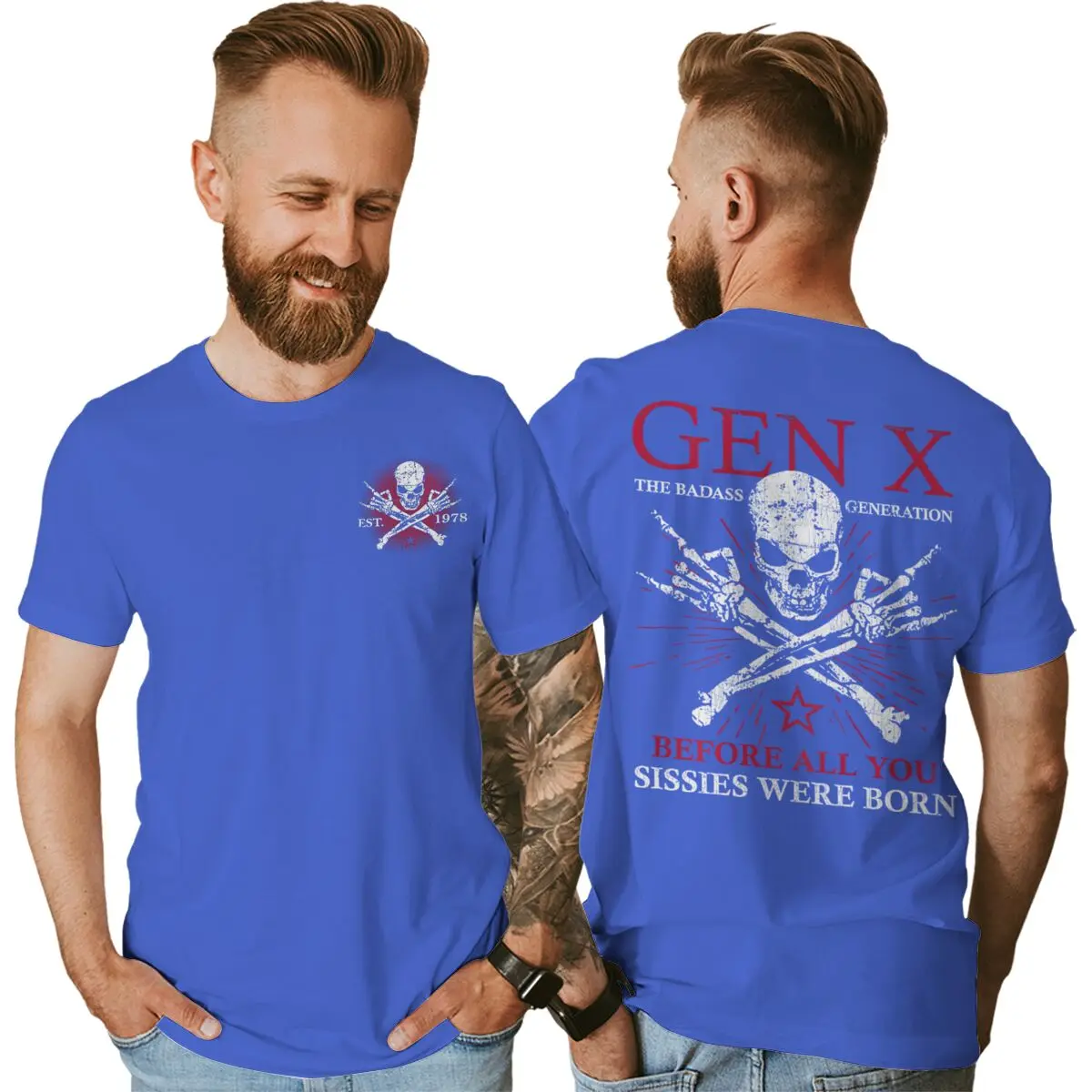 Fun Gen X Est 1978 Print Streetwear Men Women The Badass Generation Raised By Skulls T-shirts Birthday Gift Generation X Shirt
Fun Gen X Est 1978 Print Streetwear Men Women The Badass Generation Raised By Skulls T-shirts Birthday Gift Generation X Shirt