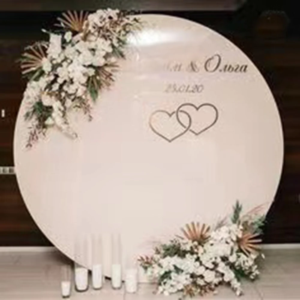 High Quality Exquisite VERITAS Round PVC And Acrylic Wedding Backdrop For Party Birthday Marriage
High Quality Exquisite VERITAS Round PVC And Acrylic Wedding Backdrop For Party Birthday Marriage