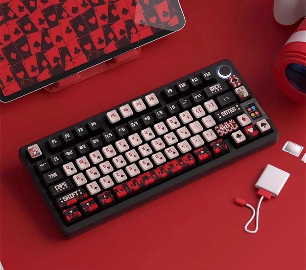 JOKER mechanical keyboard keycaps OEM height RGB side engraved light transmission, customized for e-sports games
JOKER mechanical keyboard keycaps OEM height RGB side engraved light transmission, customized for e-sports games