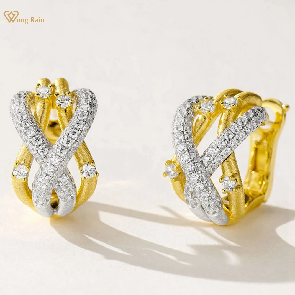 Wong Rain Personality Solid 925 Sterling Silver Sparkling Lab Sapphire Gemstone Hoop Earrings for Women Fine Jewelry Wholesale
Wong Rain Personality Solid 925 Sterling Silver Sparkling Lab Sapphire Gemstone Hoop Earrings for Women Fine Jewelry Wholesale