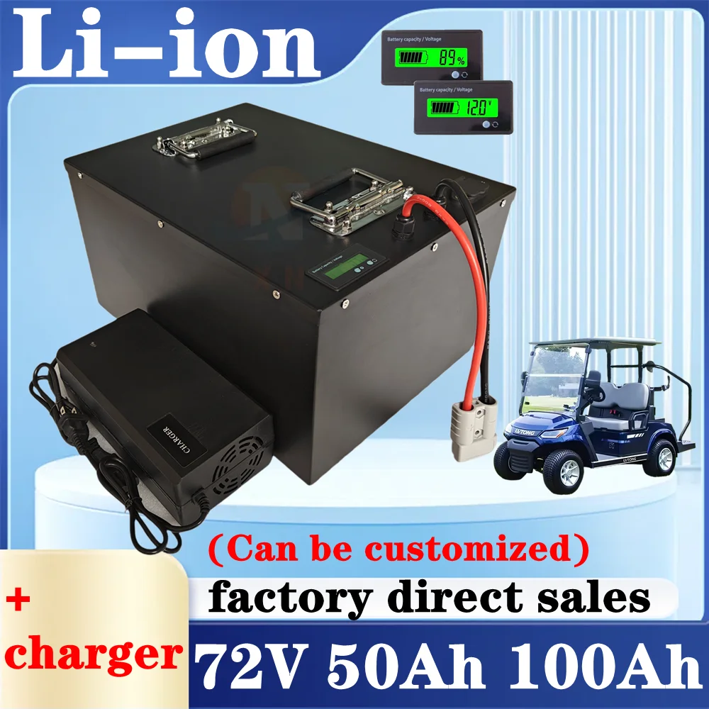 XN 72v 50Ah 100Ah 100A Rechargeable Battery Li-ion Battery with Built-in BMS for Bombers, New Energy Vehicles, Golf Carts
XN 72v 50Ah 100Ah 100A Rechargeable Battery Li-ion Battery with Built-in BMS for Bombers, New Energy Vehicles, Golf Carts