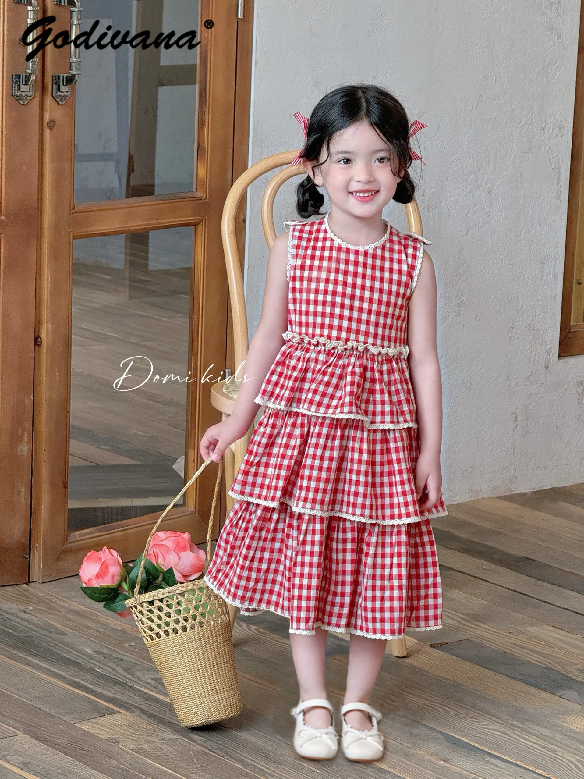 Sweet Baby Girls 2026 New Summer Red Plaid Sundress Toddler Kids Sleeveless O-neck Soft Cotton Loose Lace Trim Cake Casual Dress
Sweet Baby Girls 2026 New Summer Red Plaid Sundress Toddler Kids Sleeveless O-neck Soft Cotton Loose Lace Trim Cake Casual Dress
