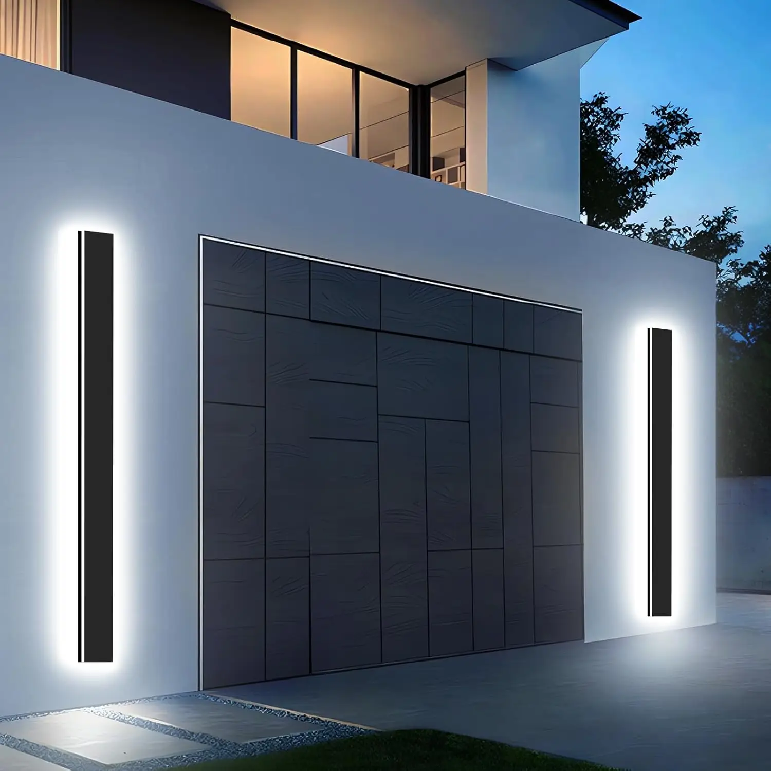 47inch 2pcs Modern Outdoor Wall Light,4.33 Inch Wide Dimmable Linear Outdoor Wall Sconce Waterproof Ip65,Black LED Long
47inch 2pcs Modern Outdoor Wall Light,4.33 Inch Wide Dimmable Linear Outdoor Wall Sconce Waterproof Ip65,Black LED Long