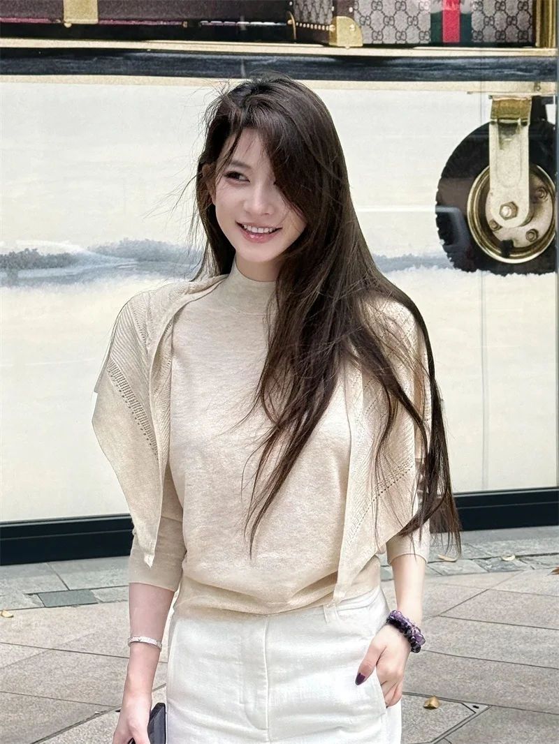 Autumn Winter Ele f High Ne Knitted Top And awl Two Piece Set Slim Fit Women's Base irt Faionable Armor
Autumn Winter Ele f High Ne Knitted Top And awl Two Piece Set Slim Fit Women's Base irt Faionable Armor