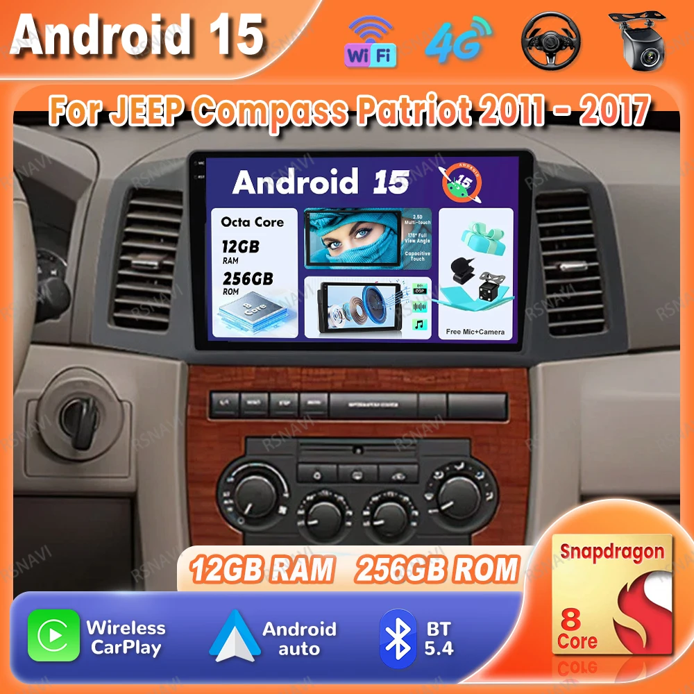 Автомобильный радиоприемник Android 15 для Jeep Grand Cherokee 2004 2005 2006 2007, авторадио, беспроводной Carplay, авто GPS, DVD, мультимедиа, BT, стерео
Автомобильный радиоприемник Android 15 для Jeep Grand Cherokee 2004 2005 2006 2007, авторадио, беспроводной Carplay, авто GPS, DVD, мультимедиа, BT, стерео