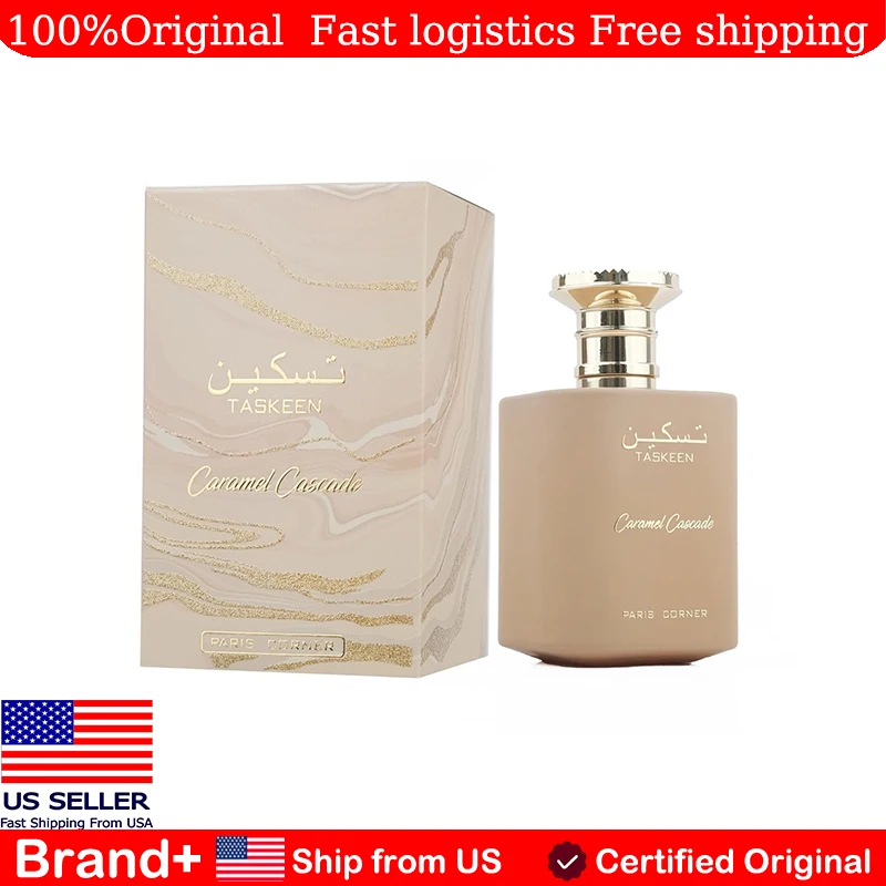 Paris Corner Taskeen Caramel Cascade EDP 3.4 Fl Oz Arabian Women's Perfume Long Lasting Fragrance Cologne Persistence Portable
Paris Corner Taskeen Caramel Cascade EDP 3.4 Fl Oz Arabian Women's Perfume Long Lasting Fragrance Cologne Persistence Portable