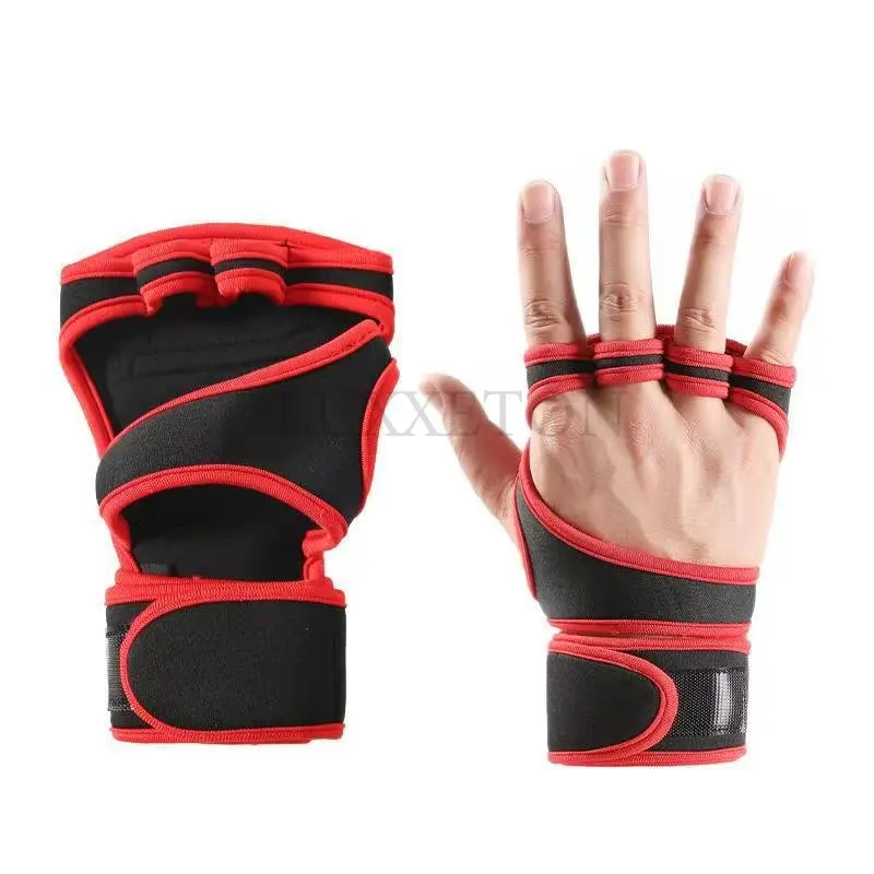 New 1 Pair Weight Lifting Training Gloves Women Men Fitness Sports Body Building Gymnastics Grips Gym Hand Palm Protector Gloves
New 1 Pair Weight Lifting Training Gloves Women Men Fitness Sports Body Building Gymnastics Grips Gym Hand Palm Protector Gloves