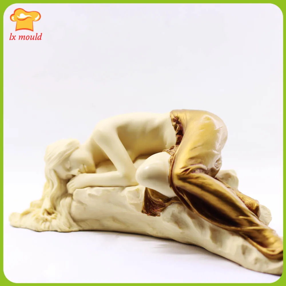 3D Side Lying Girl Candle Silicone Mould Sleeping Position Female Sculpture Plaster Home Decor Clay Resin Gypsum Wax Soap Mold
3D Side Lying Girl Candle Silicone Mould Sleeping Position Female Sculpture Plaster Home Decor Clay Resin Gypsum Wax Soap Mold