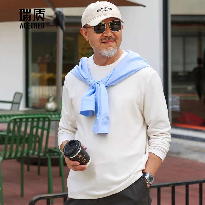 Warm Fce Lined Men's T-irt Dad's Autumn Faion Ci Sle Long Sve round Ne Thiened Comfortable Breathable Sweat...
Warm Fce Lined Men's T-irt Dad's Autumn Faion Ci Sle Long Sve round Ne Thiened Comfortable Breathable Sweat...