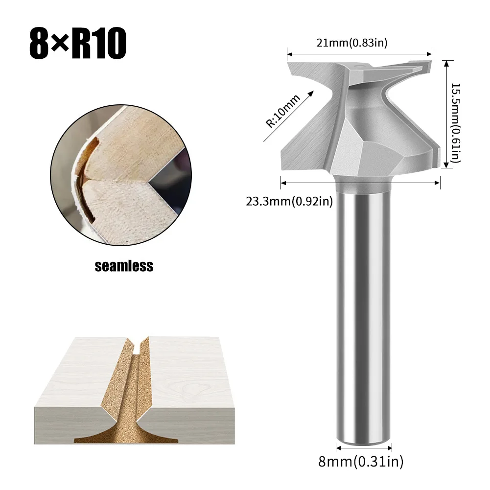 1pcs 8XR10 Arc Bending Integrated Forming Knife for Wooden Doors and Wall Cabinets Arc Bending Knife for Corner Cutting
1pcs 8XR10 Arc Bending Integrated Forming Knife for Wooden Doors and Wall Cabinets Arc Bending Knife for Corner Cutting