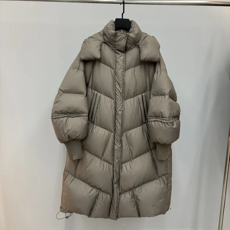 Зимнее свободное стеганое одеяло с капюшоном, куртка на белом утином пуху, женская зимняя новая длинная зимняя парка выше колена, утепленная куртка-пуховик
Зимнее свободное стеганое одеяло с капюшоном, куртка на белом утином пуху, женская зимняя новая длинная зимняя парка выше колена, утепленная куртка-пуховик