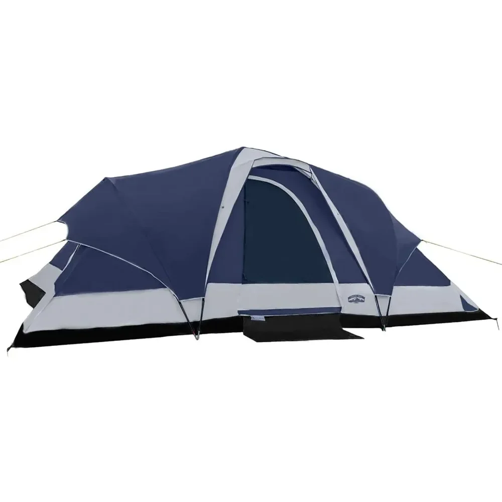 8 Person Dome Tent W/ Removable Rain Fly and Room Dividers Camping Tent Travel Water Resistant - Navy/Gray Freight Free Tents
8 Person Dome Tent W/ Removable Rain Fly and Room Dividers Camping Tent Travel Water Resistant - Navy/Gray Freight Free Tents