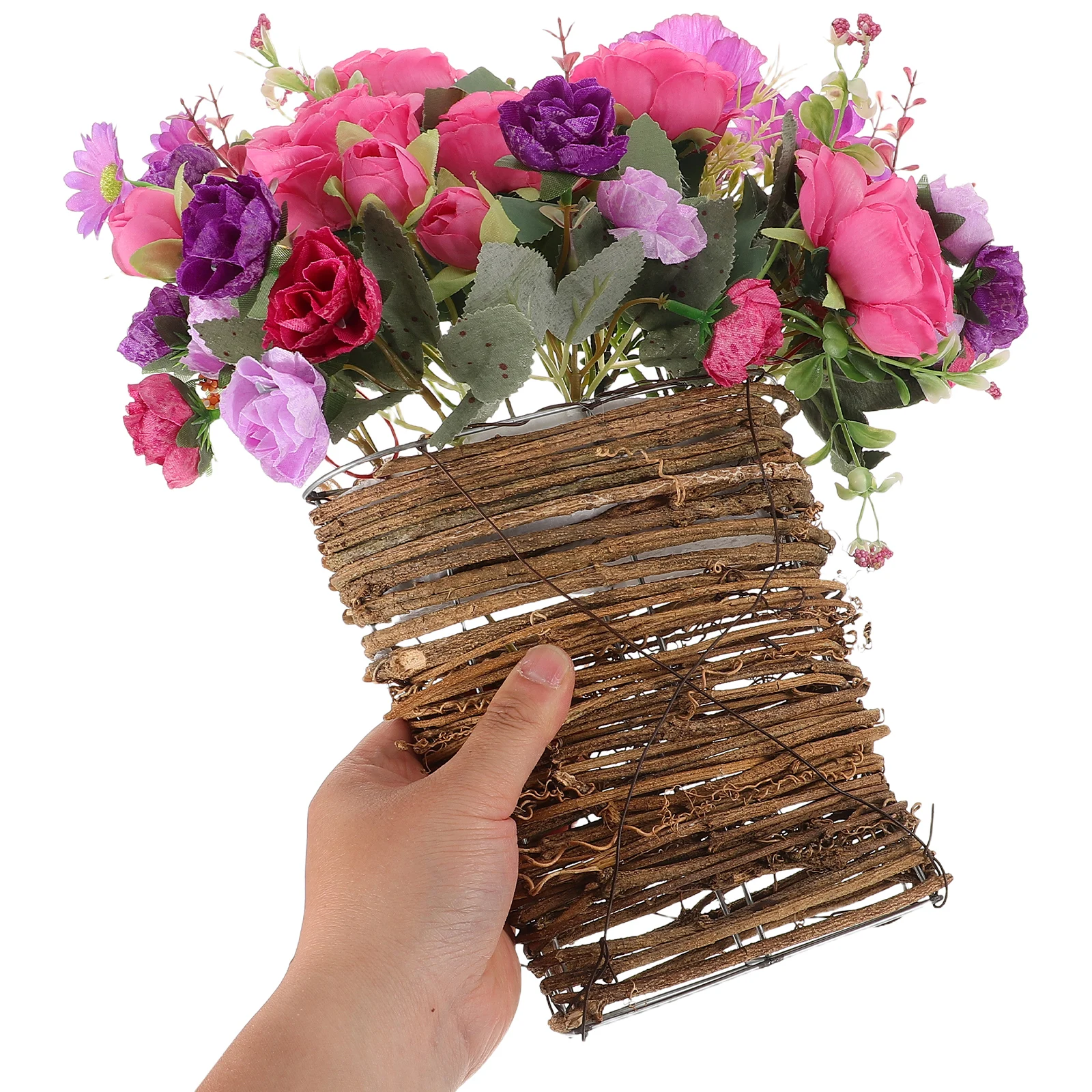 Artificial Peony In Basket Realistic Lifelike Wall Mountable Faux Decoration For Wedding Home Spring Summer Front Door Fade
Artificial Peony In Basket Realistic Lifelike Wall Mountable Faux Decoration For Wedding Home Spring Summer Front Door Fade