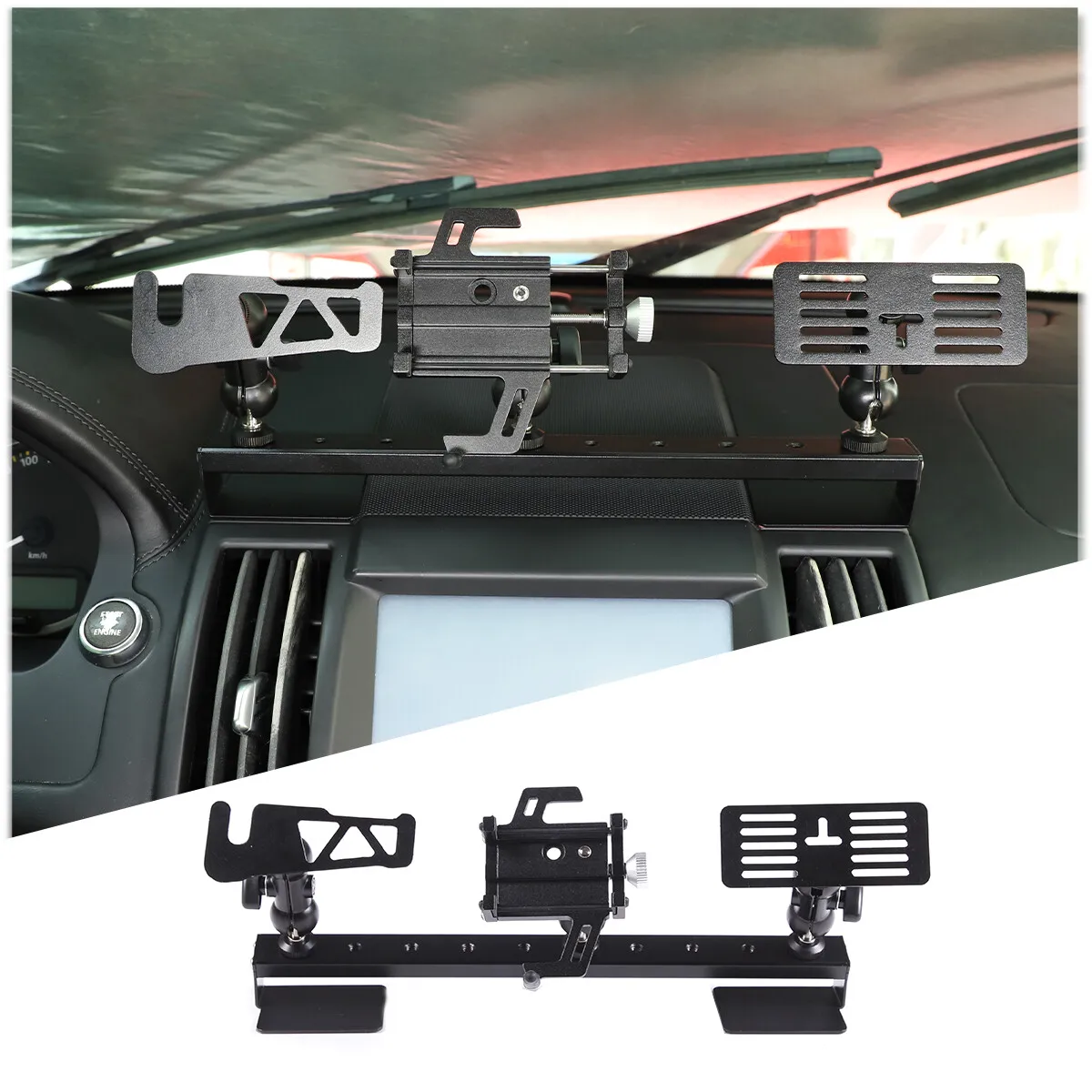 Alloy Car Center Dashboard Cell Phone Holder Walkie Talkie Stand For Land Rover Freelander 2 L359 2007-2012 Cell Mobile Bracket
Alloy Car Center Dashboard Cell Phone Holder Walkie Talkie Stand For Land Rover Freelander 2 L359 2007-2012 Cell Mobile Bracket
