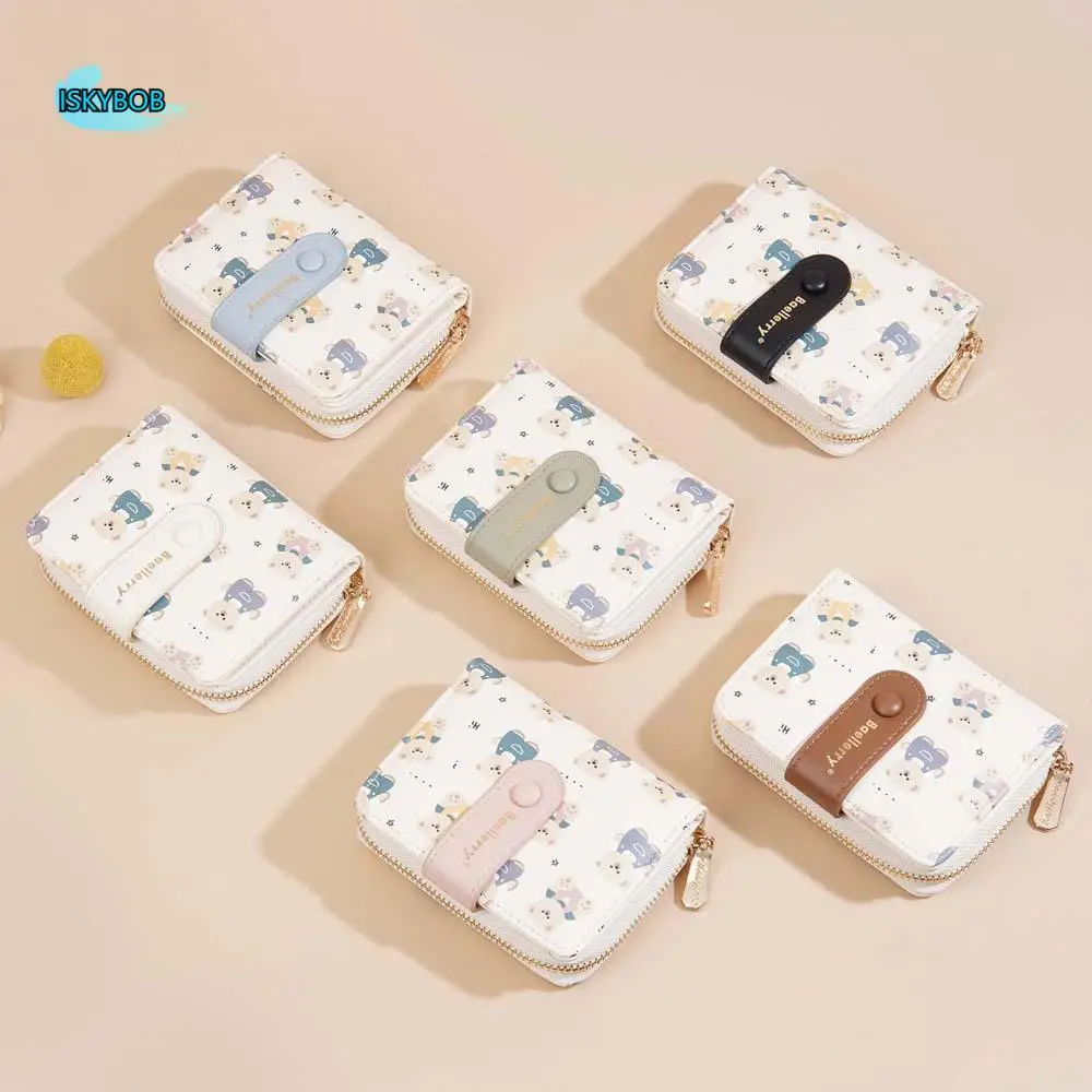 Zipper Portable Cartoon Bear Wallet PVC Patterned Women Card Bag Anti-Splash Water Candy Color Lady Short PU Purses Dating
Zipper Portable Cartoon Bear Wallet PVC Patterned Women Card Bag Anti-Splash Water Candy Color Lady Short PU Purses Dating