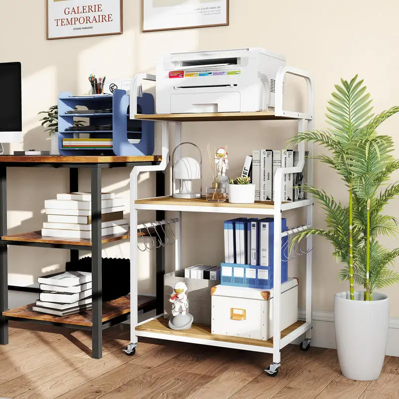3-Tier Rolling Printer Stand Home Office Large Printer Cart with Storage Shelves-Natural
3-Tier Rolling Printer Stand Home Office Large Printer Cart with Storage Shelves-Natural